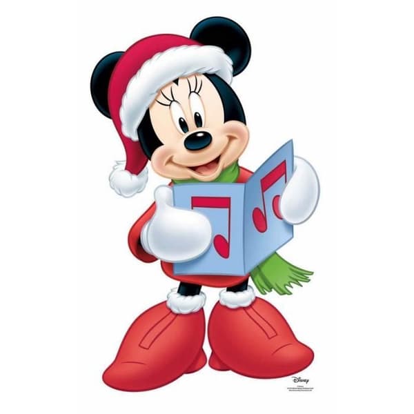 Minnie Mouse Christmas Disney kartongfigur - 93 cm