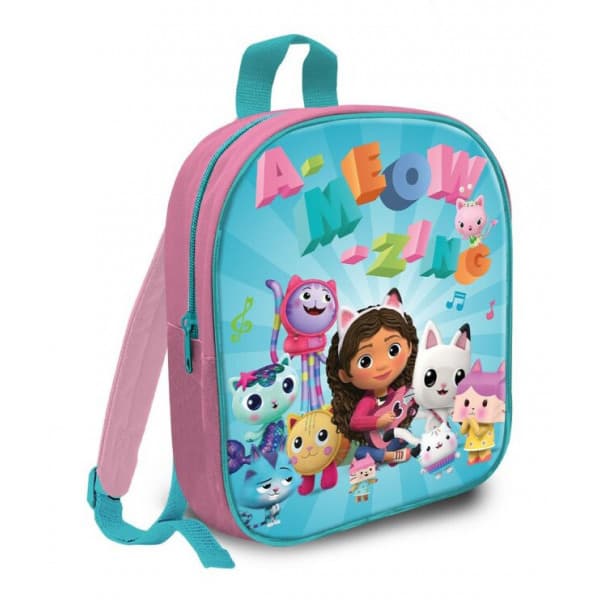 Gabbys Dollhouse Dockhus 00017 Ryggsäck Backpack Turkos/Rosa 30cm