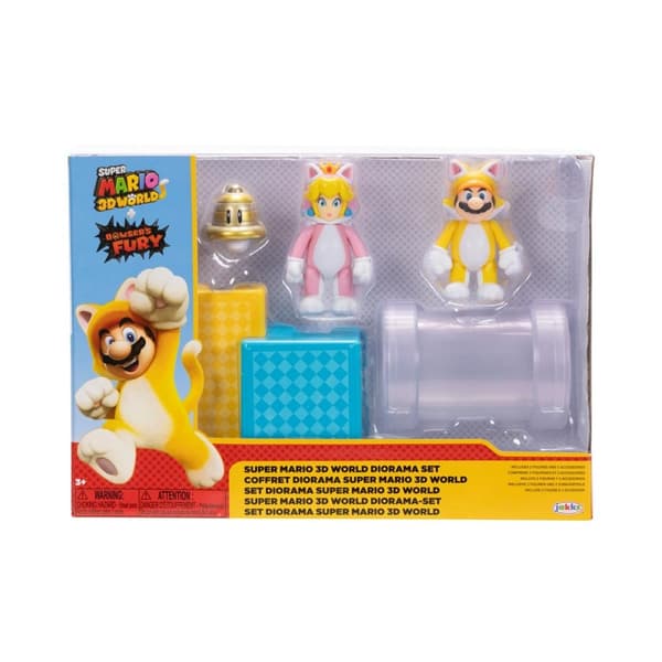 JAKKS Pacific Super Mario 2,5 tum Diorama Set 3D World