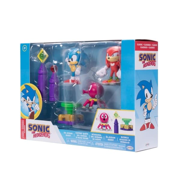 JAKKS Pacific Sonic the Hedgehog 2.5 Inch Diorama Set Oil Ocean