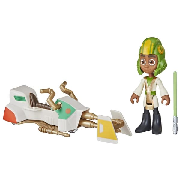 Star Wars Young Jedi Kai Brightstar-figur og Speeder Bike