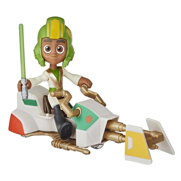 Star Wars Young Jedi Kai Brightstar-figur og Speeder Bike