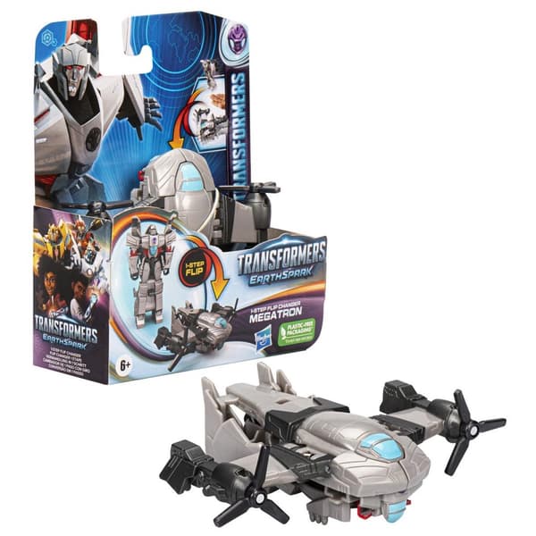 Transformers EarthSpark 1-trinns Flip Megatron