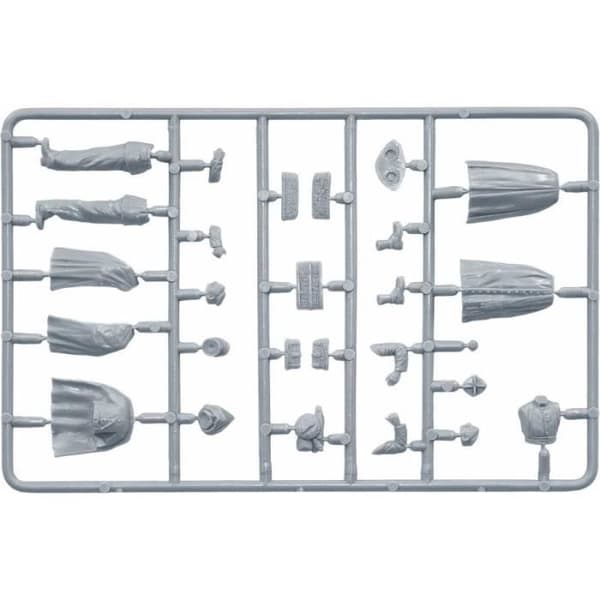 Miniatyrfigur franska civila 30-40-tal. Resin Heads - MiniArt