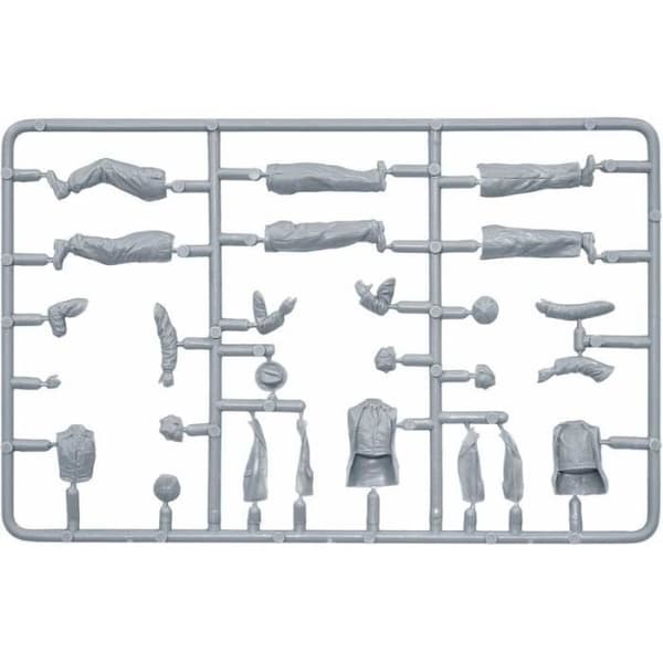 Miniatyrfigur franska civila 30-40-tal. Resin Heads - MiniArt