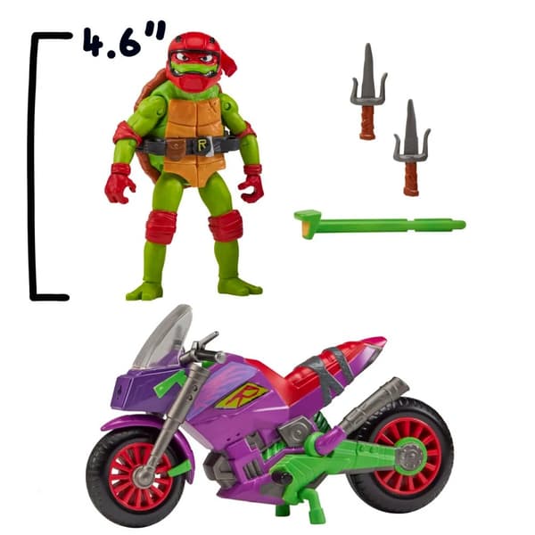 Turtles Mutant Mayhem Purple Dragon Cycle med Raphael