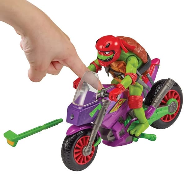 Turtles Mutant Mayhem Purple Dragon Cycle med Raphael