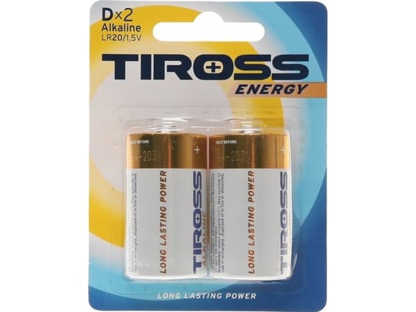Tiross TIROSS BATERIA ALKAICZNE LR20 2szt.