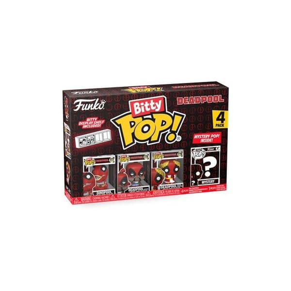 Funko Bitty Pop Deadpool Dinopool Figur 4PK