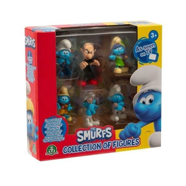 Figurer - GIOCHI PREZIOSI - Smurfarna - Box med 6 5 cm figurer inklusive 1 exklusiv Azrael - från 3 år - PUF14