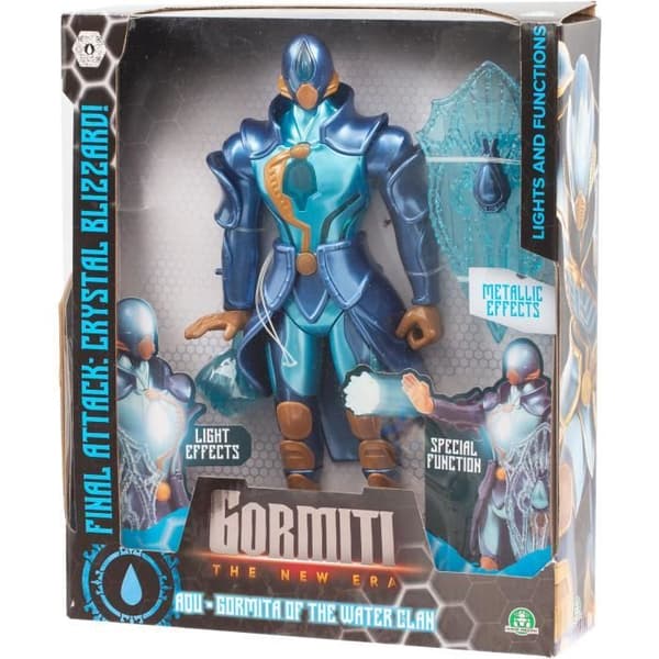 Ledad figur - GORMITI - Gormiti med vattenljusattack - Aqu - 27 cm - från 4 år - GRV071