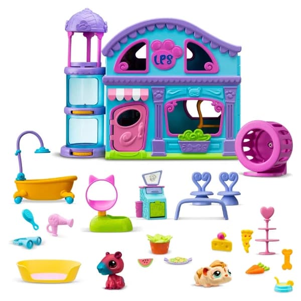 Littlest Pet Shop Legesæt Hus med figurer og tilbehør