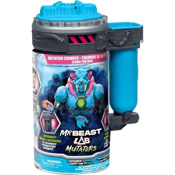 Mutators Iconic Panther Mutation Chamber Figurine - MR Beast LAB - Genomför ett experiment för att skapa din varelse