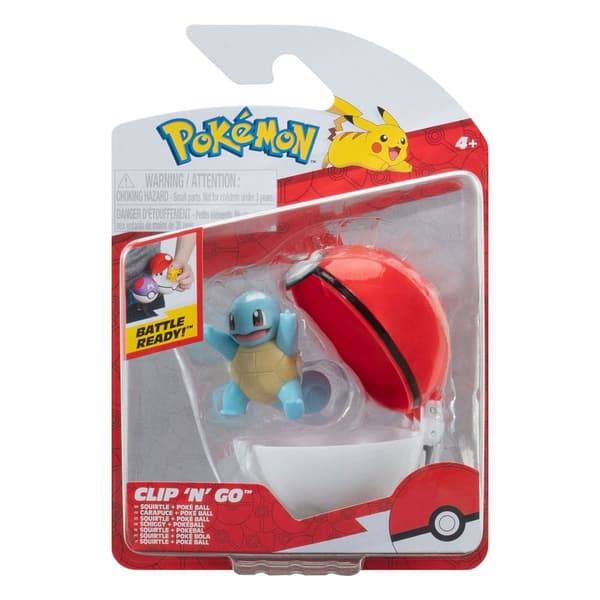 Pokemon Clip'n'Go Poké Balls Squirtle #3 & Poké Ball