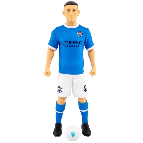 Manchester City FC Foden Action Figure Blue/White One Size