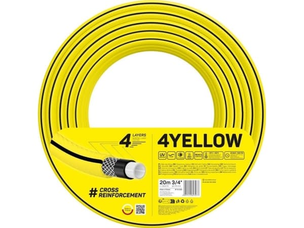 CELLFAST GARDEN HOSE YELLOW SIZE: 3/4" LENGTH: 20m