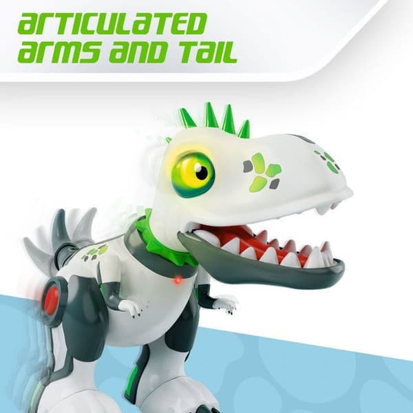Dinopunk, barns fjärrkontroll Dinosaur programmerbar robot 20 åtgärder, leksak för barn 5 år gammal pojke Fjärrkontroll Robot Vector Robot