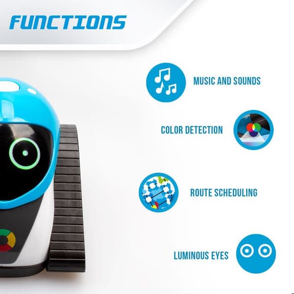 Xtrem Bots - Woki, programmerbar robotleksak, pedagogiskt spel för barn, pojkleksaker, present till 5-årig pojke, intelligent robot