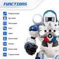 Miniatyrbild 5 av 6: Xtrem Bots - polispatrull, fjärrkontrollrobot för barn över 5 år, programmerbar leksak med smart radiokontroll, pedagogiskt spel