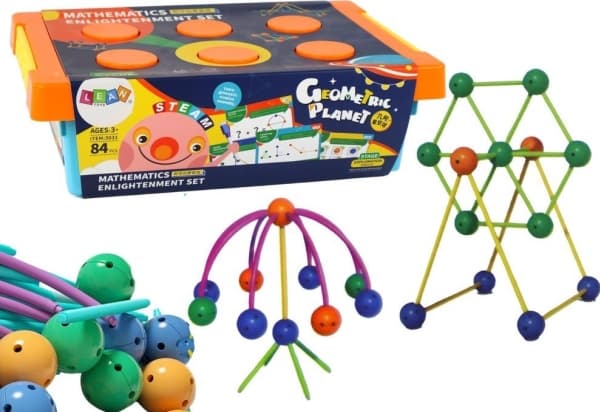 LeanToys Geometric Planet byggklossar 84 el.