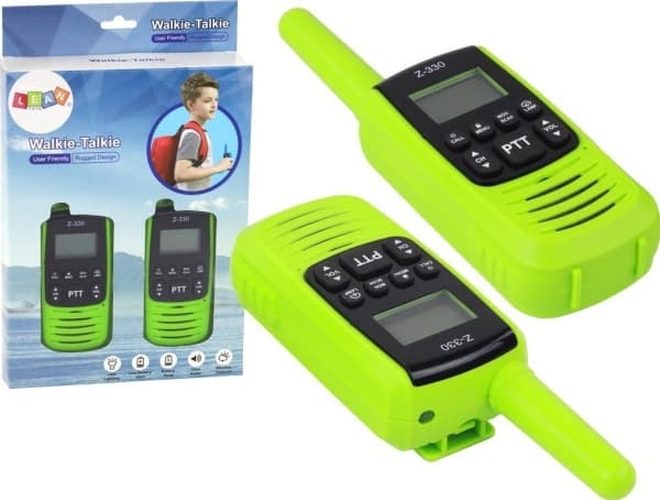LeanToys Walkie-Talkies Green Range 3 km kommunikasjonsgadget