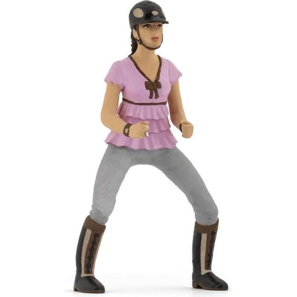 Fashion Horsewoman Figurine - PAPO - HÄSTAR, FÖL OCH PONNYER - Rosa - För hopptävlingar
