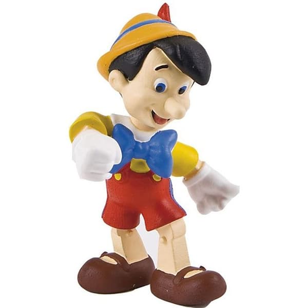 Pinocchio Walking Figur 6 cm - Disney - Pinocchio Licens - Barn - Unisex - PVC-fri
