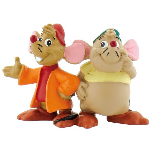 Gus And Jack Figurine - BULLY - Disney Askungen - 4 cm - Tjej - 3 år gammal