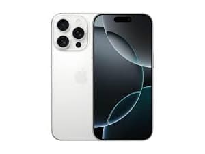 Apple iPhone 16 Pro , 16 cm (6.3"), 2622 x 1206 piksler, 128 GB, 48 MP, iOS 18, Hvit Hvit