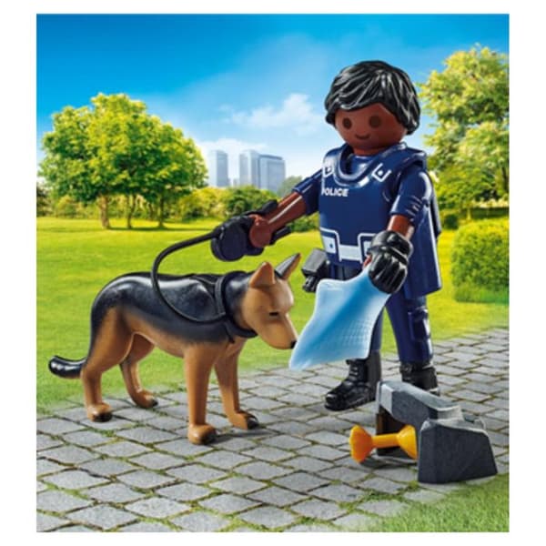 PLAYMOBIL - Special Plus Polis med sökhund - Flerfärgad - Blandad - 4 år