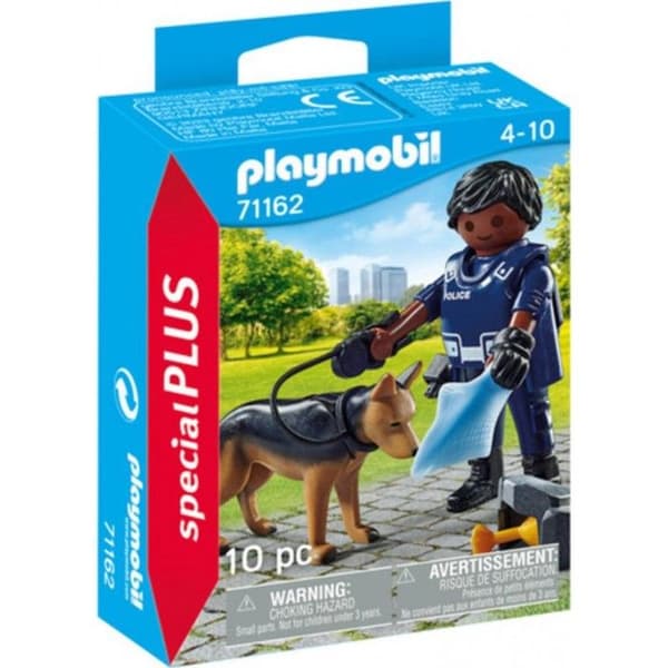 PLAYMOBIL - Special Plus Polis med sökhund - Flerfärgad - Blandad - 4 år