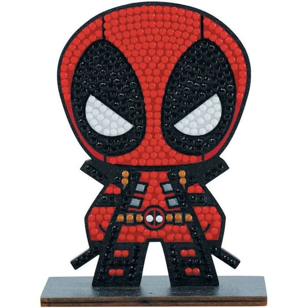 Diamond Painting Kit - Marvel - Deadpool Figurine - 11 x 8 cm - DIY Crystal Art