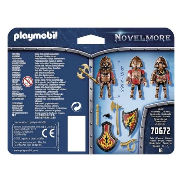 Sats med figurer Novelmore Fire Knigths Playmobil 70672 (18 pcs)