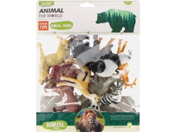 Djur vilda figuriner 12st Mega Creative 545734