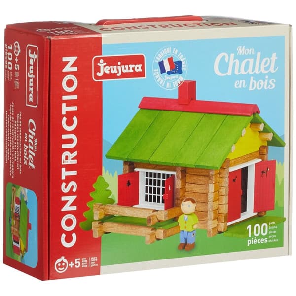 Actionfigurer Jeujura My Wooden Chalet 100 Delar Playset