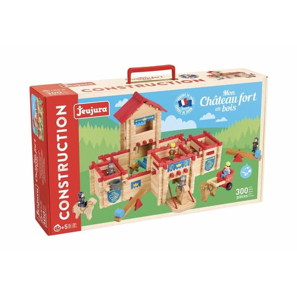 Action Figurer Jeujura The Wooden Castle Fort 300 Dele Playset