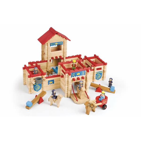Action Figurer Jeujura The Wooden Castle Fort 300 Dele Playset
