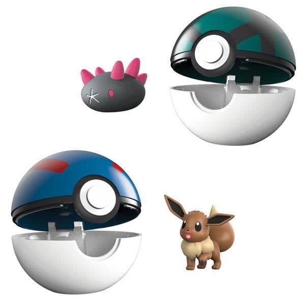 Pokémon-Pokéball Clip och dess 5 cm figur