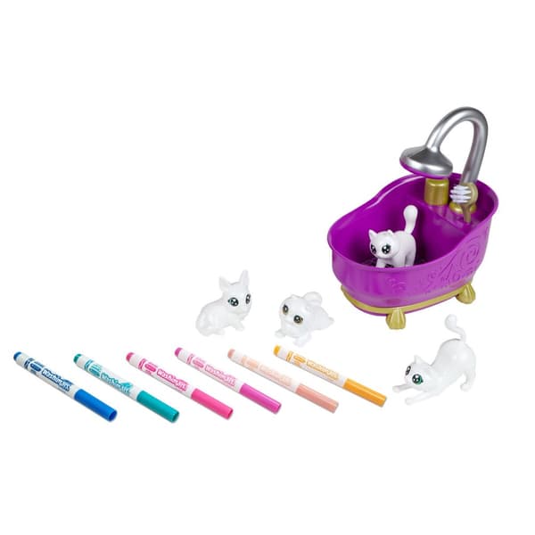 Playset Washimals Pets Crayola 74-7453 Kylpyamme 6 Kappaletta