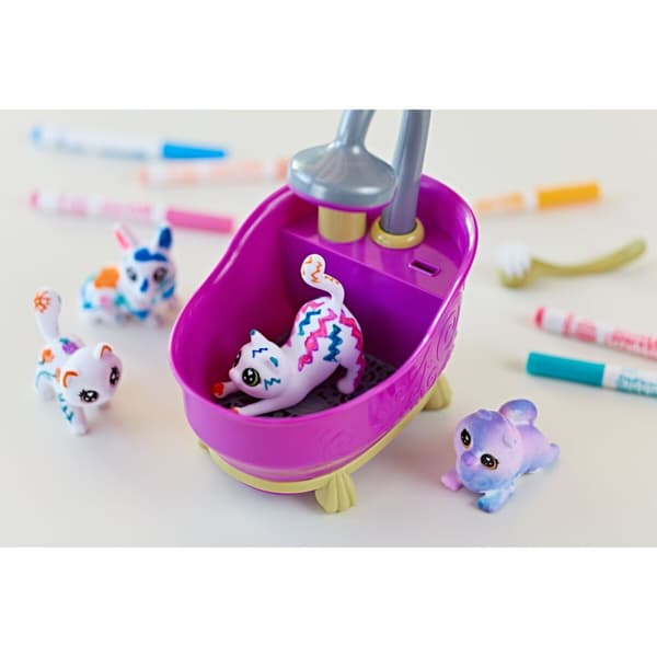 Playset Washimals Pets Crayola 74-7453 Kylpyamme 6 Kappaletta