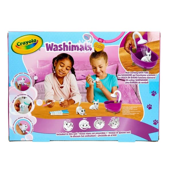 Playset Washimals Pets Crayola 74-7453 Kylpyamme 6 Kappaletta