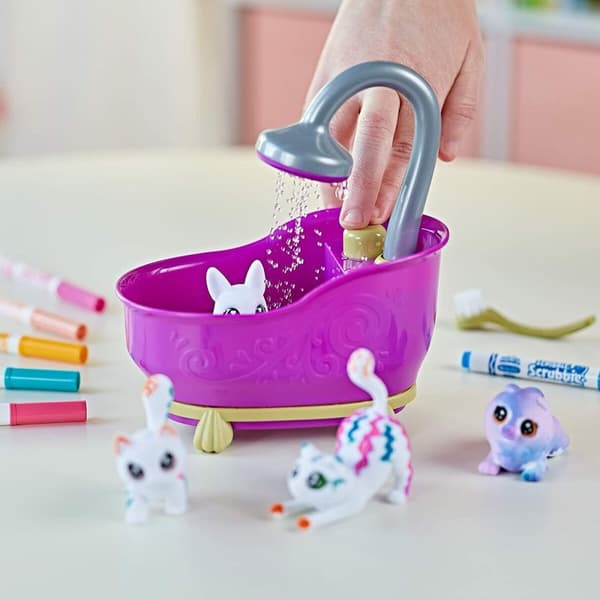 Playset Washimals Pets Crayola 74-7453 Kylpyamme 6 Kappaletta