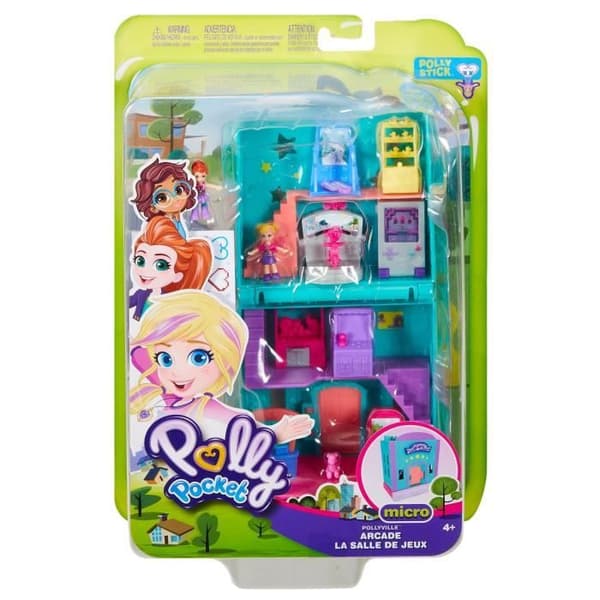 Minifigur - POLLY POCKET - Spelrummet - Transformerbar - Tillbehör ingår