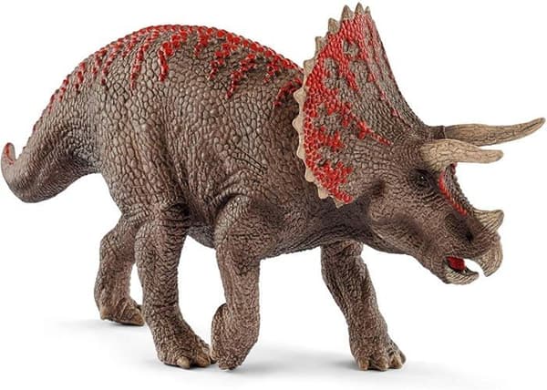 Realistisk Triceratops-figur - Autentisk dinosauriefigur från juratiden, Schleich 15000 dinosaurier, 4 år och uppåt