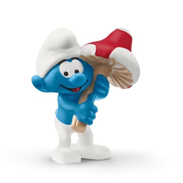 Schleich figurin - Smurf med lyckoberlock - Flerfärgad - Från 3 år