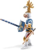 Miniatyrbild 3 av 5: Blue Knight Fleur de Lys Figurine - PAPO - DEN MEDELTIDA VÄRLDEN - Lans, sköld och svärd - För barn