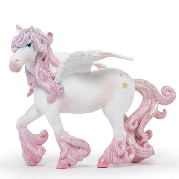 Förtrollad Pegasus statyett unik färg