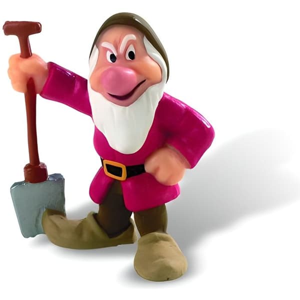 Snövit och de 7 dvärgarna statyett - Grumpy - BULLYLAND - 5,5 cm - Barn - Disneyprinsessor