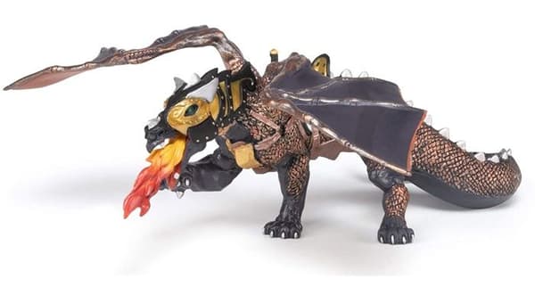 Dragon of Darkness Figurine - PAPO - DEN FANTASTISKA VÄRLDEN - Flerfärgad - Brun - För barn