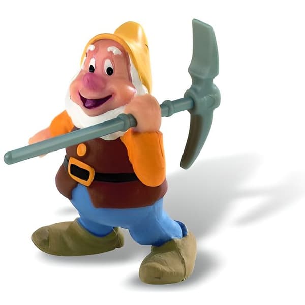 Snövit och de 7 dvärgarna Figurine - BULLYLAND - Merry - Disney Princesses - 5,5 cm - Flerfärgad